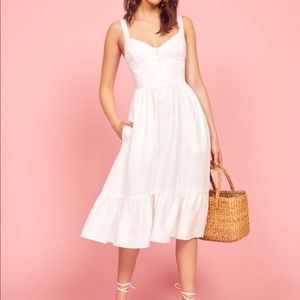 Reformation Dolci Dress, White